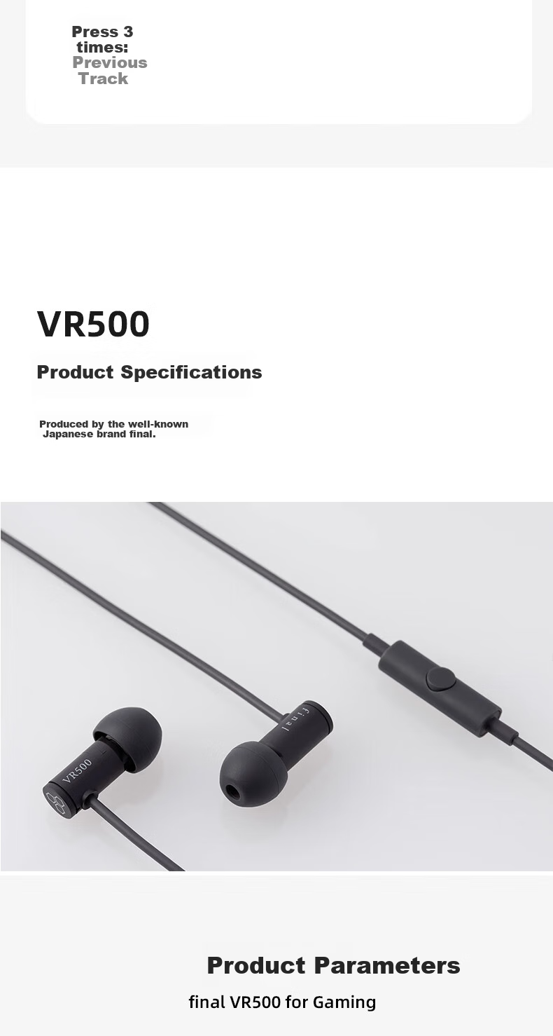 FINAL VR500 for Gaming Wired Headset with Accurate Positioning, 3D Spatial Immersion Experience, Fog Gray 11