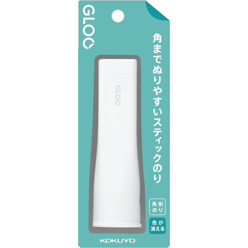 KOKUYO , (KOKUYO), [Japanese Stationery Award], Imported GLOO Color-Changing Solid Glue Stick, Right-Angle Glue M Size Blue Gel, Single Pack, 22g, TA-G312