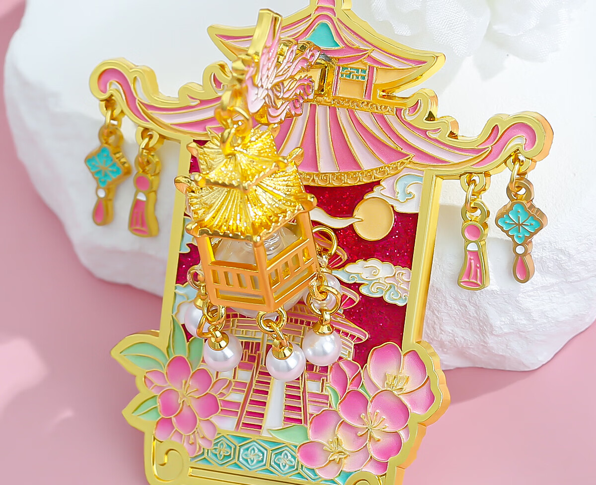 Xiao Diao Craftsman Beijing Palace Museum Cultural Creative Temple of Heaven Lantern Refrigerator Magnet Luminous Magnetic Sticker Hubei Provincial Museum Travel Souvenir Graduation Gift Birthday Bles 3