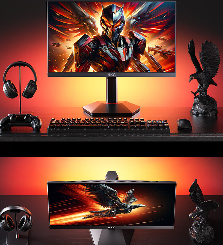 HKC 24.5 Inch 320Hz Fast IPS 1ms Low Blue Light HDR400 Factory Calibrated FPS Gaming Monitor Fengmang K5 20