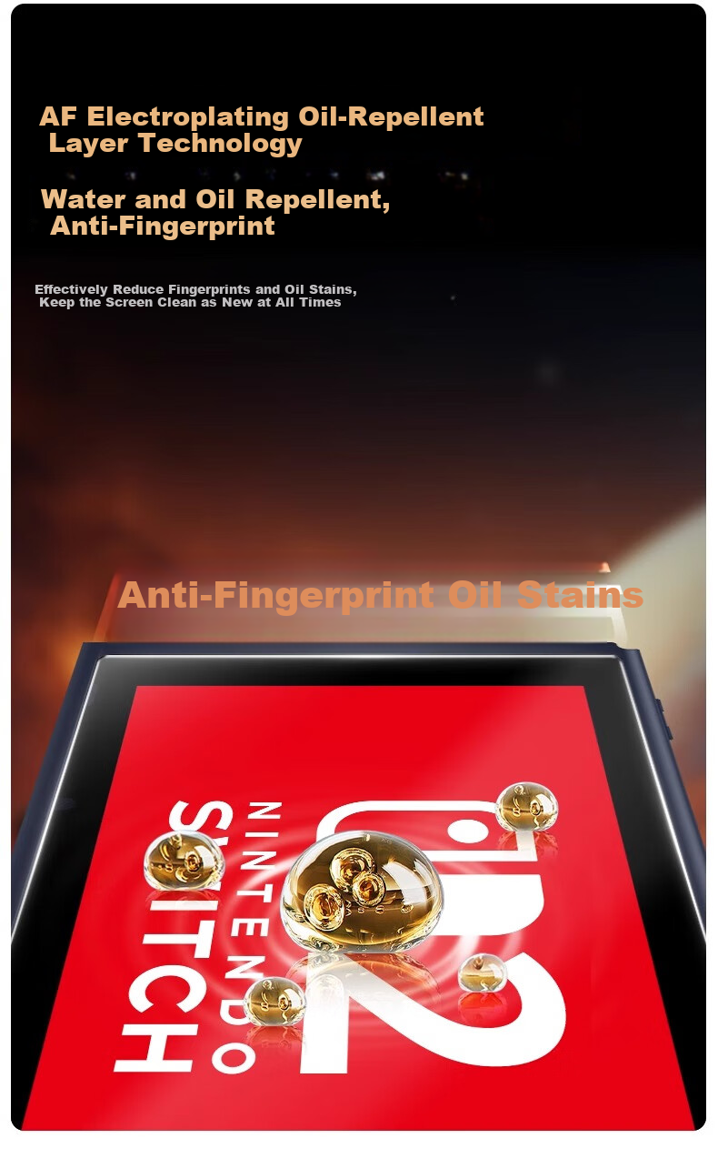 LANGLING [AR Anti-Glare | Instant Application Tool] Compatible with Nintendo Switch 2 Tempered Glass Screen Protector, Nintendo Switch 2 HD Anti-Glare Full Coverage Anti-Fingerprint Protective Film 5