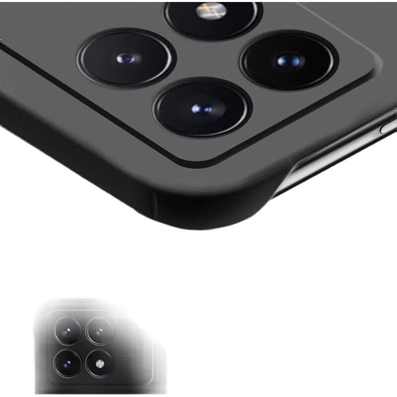 POZZO Чехол для Redmi K70/K70 Pro, безрамочный матовый ультратонкий ударопрочный чехол с защитой от перегрева для мужчин и женщин, популярный цвет "Ночное небо" черный