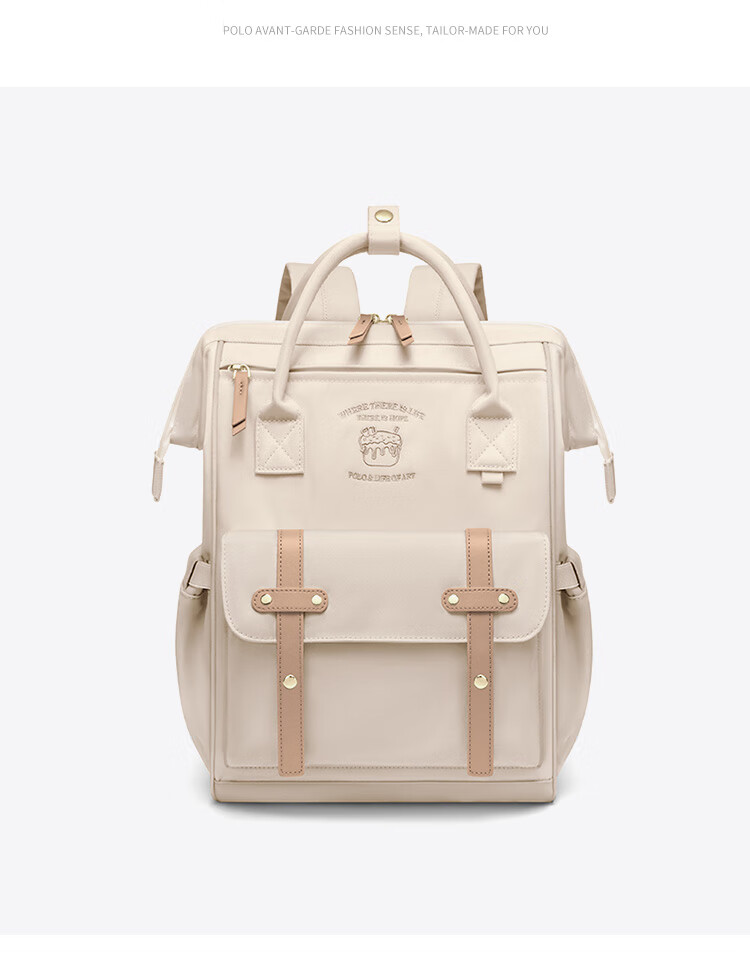 POLO Backpack for Women, Large Capacity School Bag, IPad Laptop Bag, College Student Travel Commuter Backpack, Birthday Gift 32
