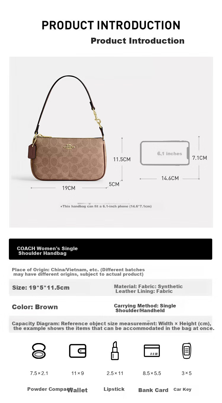 COACH Women's NOLITA19 Small Top Handle Mahjong Bag CZ979 Gift 2