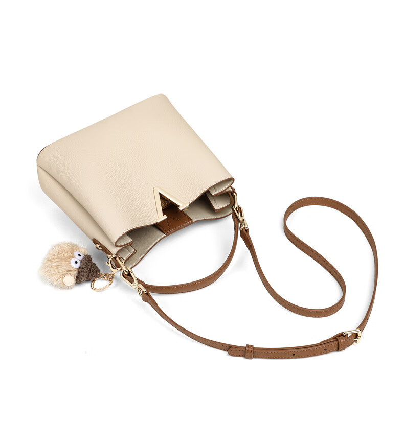 C.BANNER Women's Handbag, Cowhide Bucket Bag, Shoulder Crossbody Luxury Tote Bag, Commuter Birthday Gift for Girlfriend on May 20 5