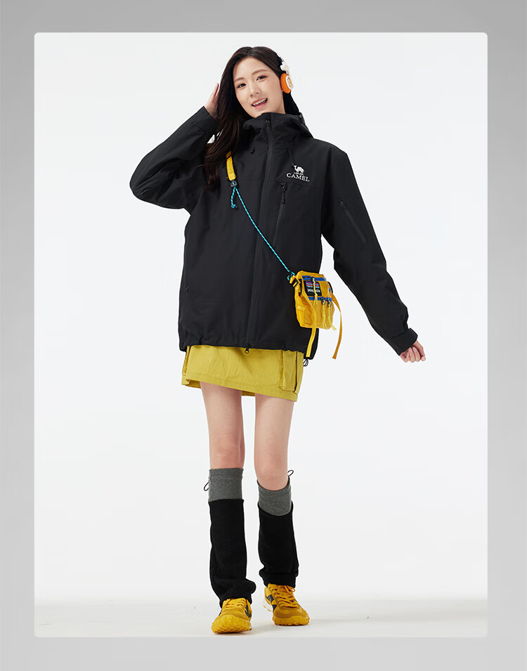 CAMEL (CAMEL) 【Wang Junkai's Choice - Rain God Cruiser】Outdoor 3-in-1 Fleece Assault Jacket 2025 New Model Coat 31