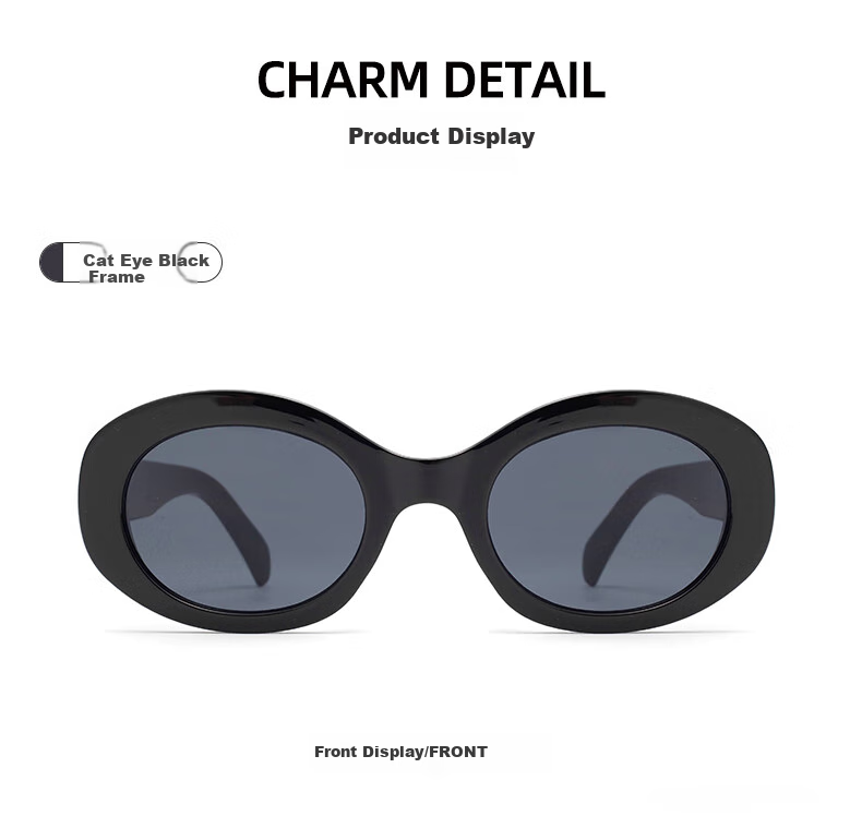 Jimmy Orange Retro Cat Eye Sunglasses for Men And Women, High-End UV Protection Sunglasses That Make Your Face Look Smaller 12