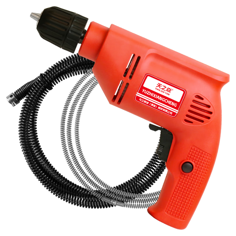 Tianzhiyan Electric Drain Unclogging Tool for Toilet and Kitchen Pipes with 3.5m Spring Cable