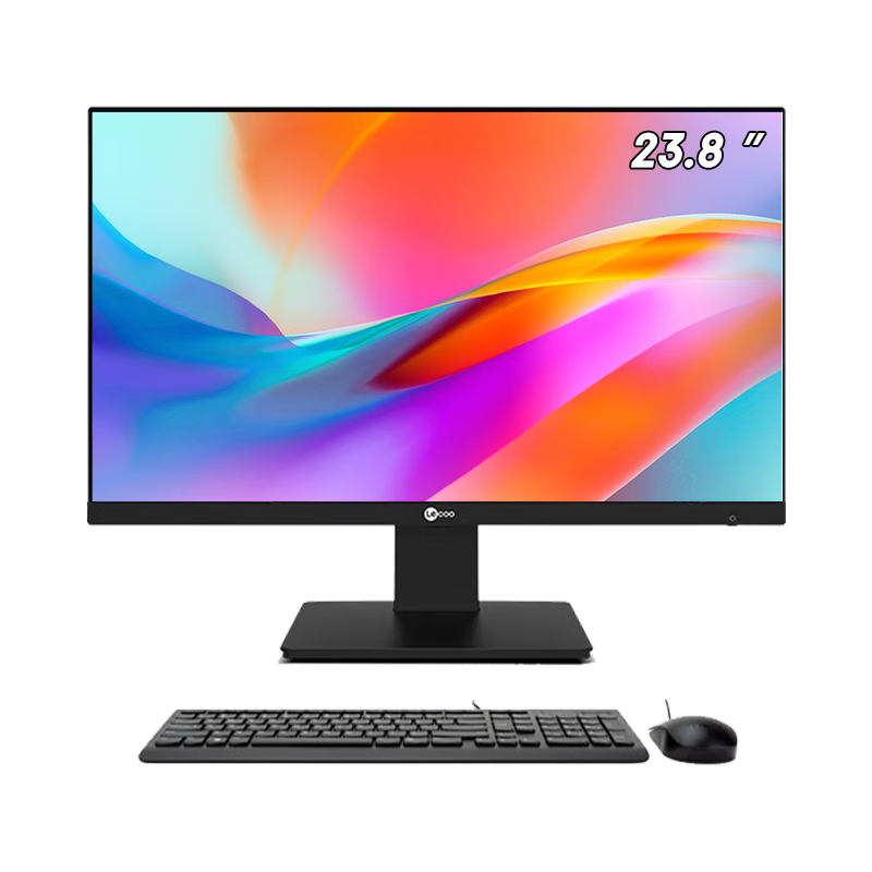 Lecoo Lenovo All-in-One Desktop Computer 23.8-inch Business Office Home PC (N100 16GB 512GB SSD WIFI)