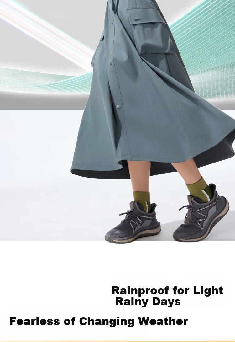 Beneunder Women's A-Line Skirt, Pleated Mid-Length Sun Protection Water-Repellent Workwear Umbrella Skirt, 2025 New Spring And Autumn Style WR237 3