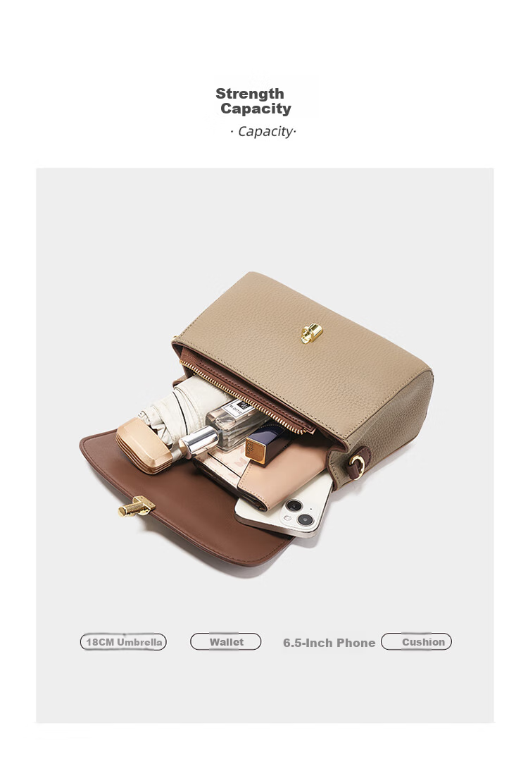 Aokang Women's Handbag, Trendy Cowhide Small Square Bag, Light Luxury Crossbody Shoulder Bag, Birthday And 520 Gift for Girlfriend Or Wife 8