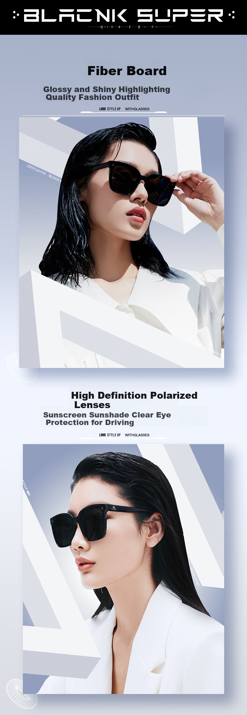 LOHO Sunglasses for Men And Women, Trendy Fashion Polarized Sunglasses, Driving Glasses, Sun Protection, Hiking Glasses, GM Eyewear 2
