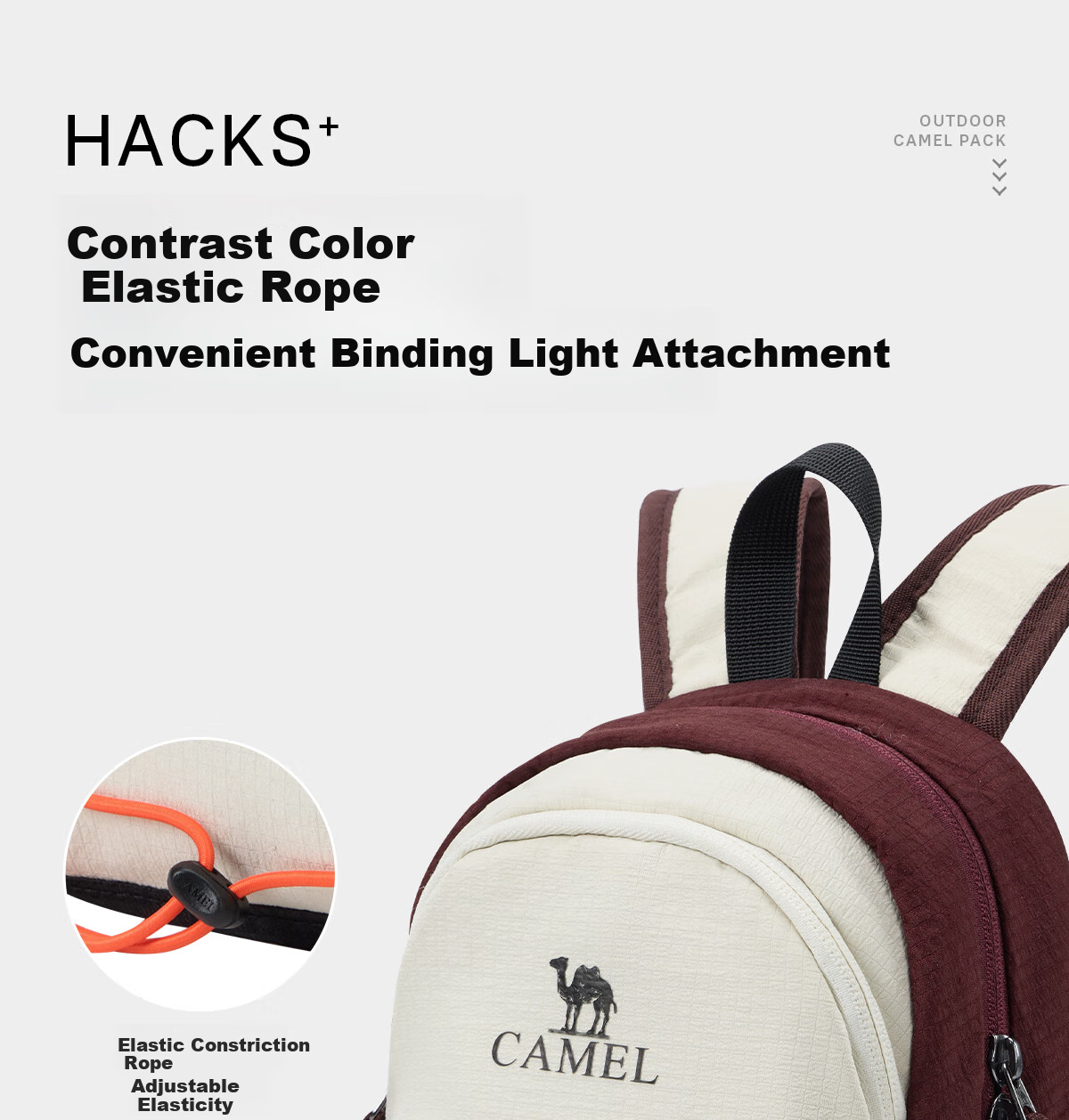 CAMEL Commuter Casual Backpack, Travel Lightweight Bag, Laptop Bag, Hiking Backpack 575B741036, Twilight Purple 10