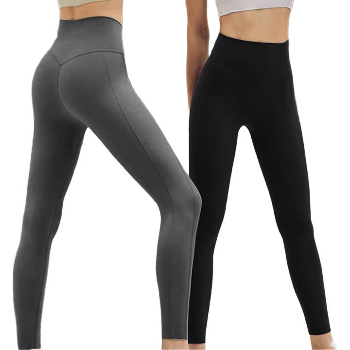 JOAE Jelly Waist Shark Pants, High-Elastic Waist Slimming Buttocks-Lifting Breathable Cool-Feeling Yoga Pants Pilates Exercise Long Pants Black XL