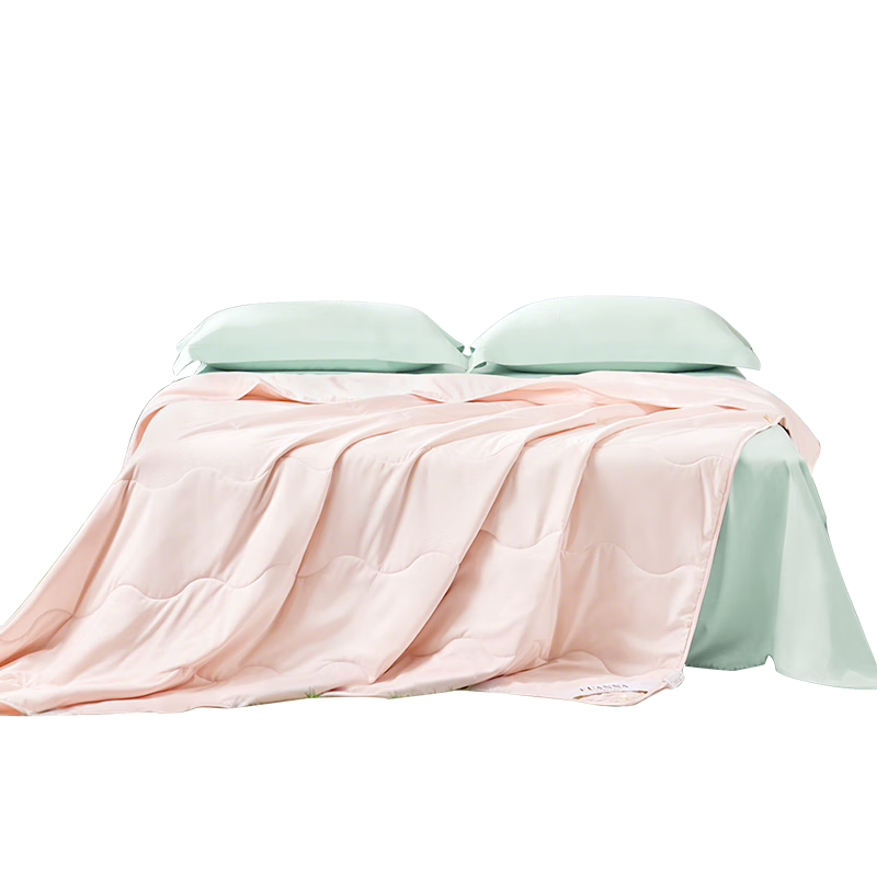 FUANNA Summer Cooling Quilt, Washable Antibacterial Air Conditioning Blanket, Single Student Dormitory Thin Summer Quilt, 1.7 Jin (8.5 Lbs), 152x210cm