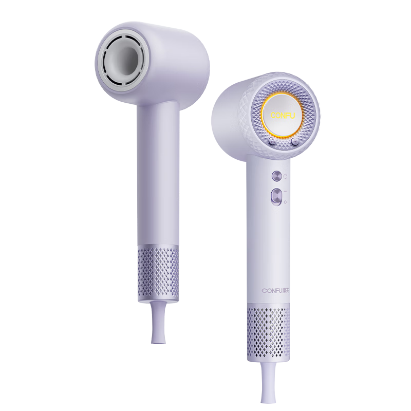 CONFU High-Speed Hair Protection Hair Dryer, 5 Billion Plasma Beams, Home Use, High Power, Strong Airflow, Quick-Drying, Gentle on Hair, Negative Ion, Birthday Gift, Electric Hair Dryer, F9Pro, Yulait Purple