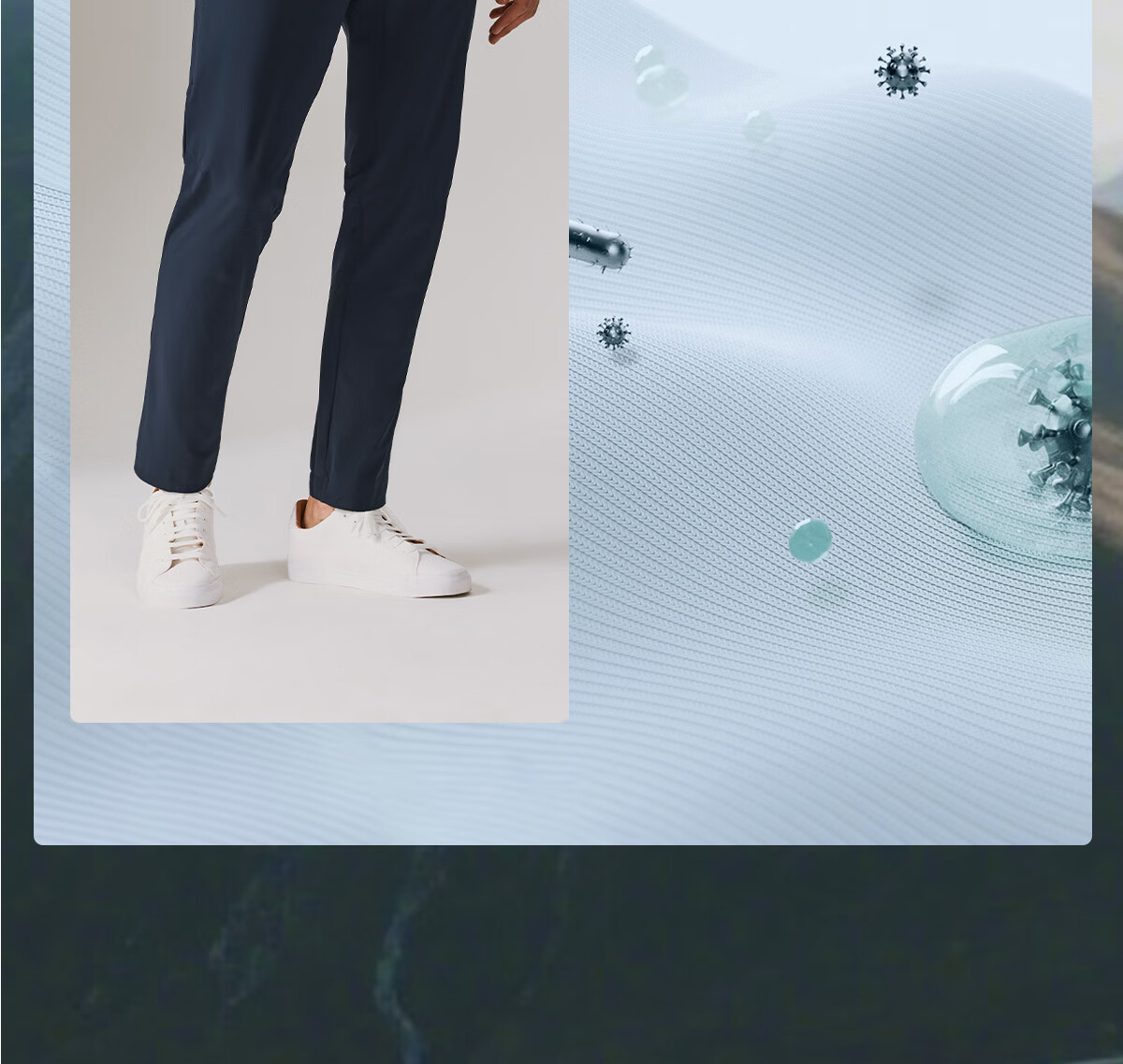 VAUDE Quick-Dry Pants for Men, Outdoor Hiking Climbing Cool-Feel Sun Protection High-Elasticity Summer Trousers 2