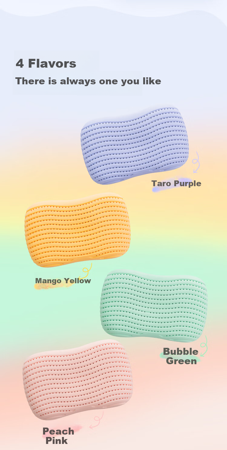 JD Original Thai Fruit Pillow, 90% Thai Original Liquid Cervical Pillow, Natural Latex Pillow, 3D Honeycomb Neck Support Pillow, Mangmang Yellow 2