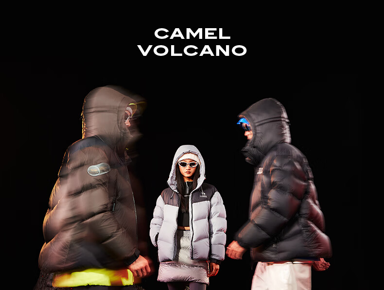 Camel Volcano PRO Goose Down Jacket Dilireba Same Style Unisex Thickened Hooded Down Coat M35CR07101 18