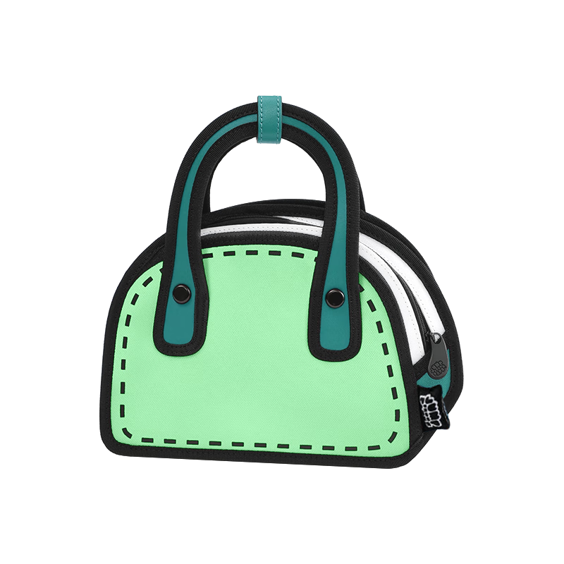 JumpFromPaper Birthday Gift Card, Kari Bag, Anime 2D Crossbody Bag, Shoulder Bag, Gift JFP Bag, Refreshing Mint