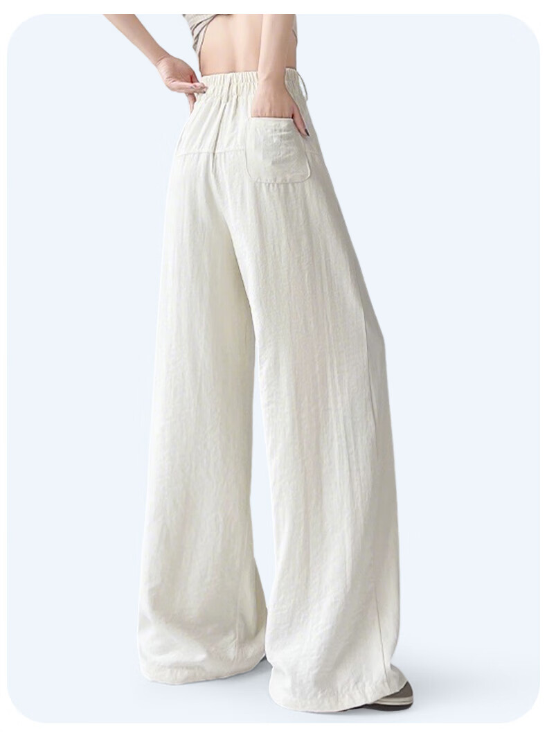 FitonTon Women's Puff Suit Pants, New Spring/summer 2026 High-Waisted Wide-Leg Trousers, Casual Elegant Draping Ladies' Pants 8