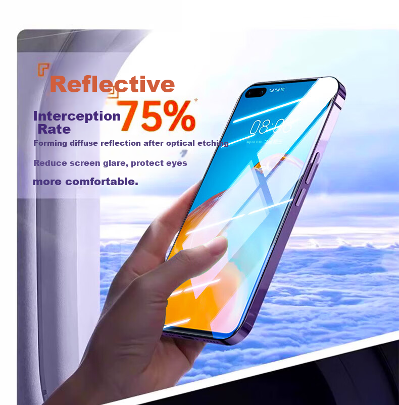 Baozou [3-Pack - Replacement Guarantee] Tempered Glass Screen Protector for Huawei P40, Anti-Blue Light Shatterproof HD Full Screen Glass Protective Film for Huawei P40 Smartphone 4