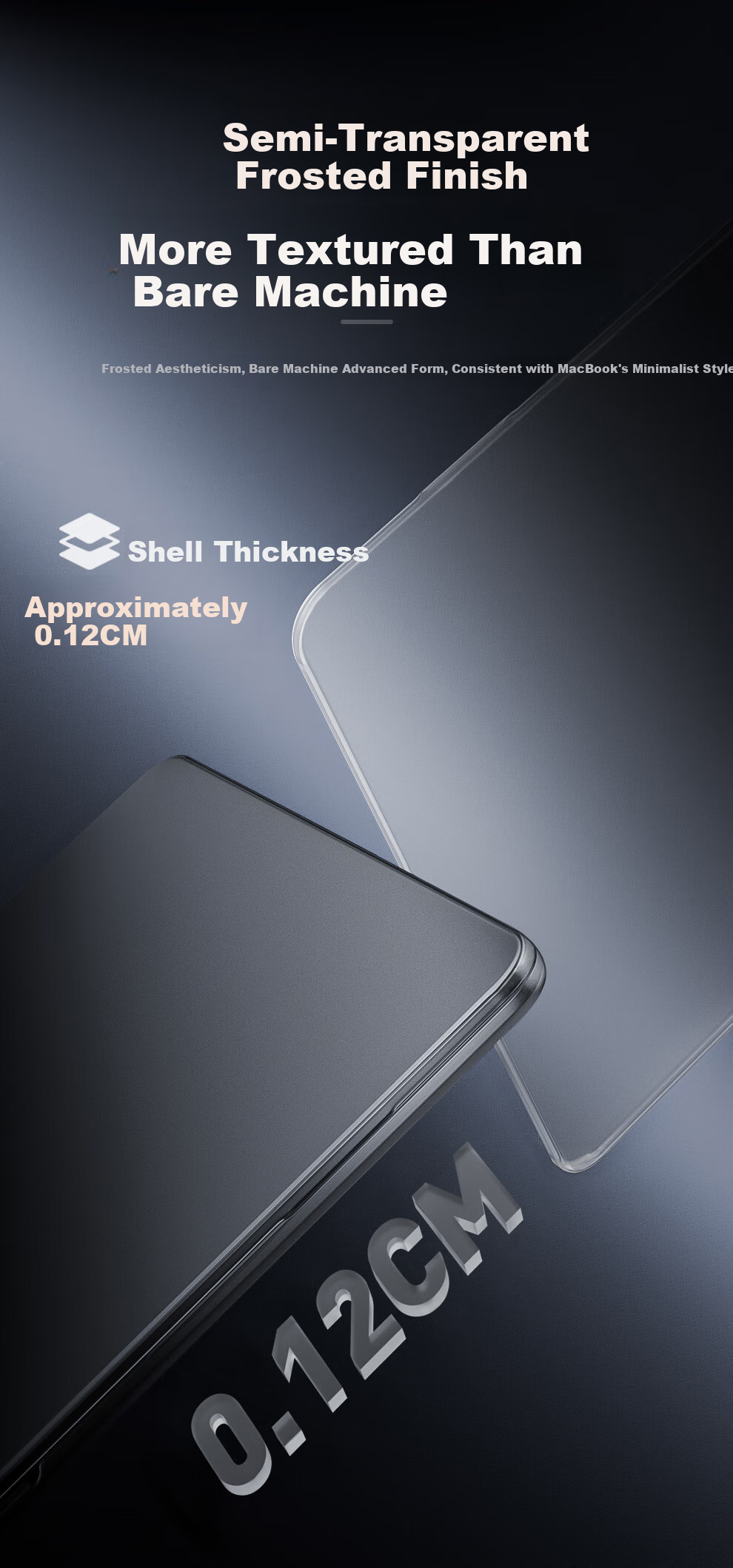 Jichuan [Strong Anti-Fingerprint] Apple MacBook Neo 13-inch A18 Pro Matte Protective Case 2026 Laptop Sleeve Slim Shell 2