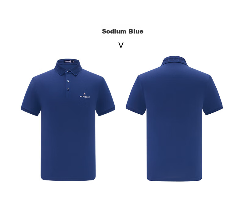 Navigare Small Sailboat Sports Outdoor Polo Shirt for Men, Summer Sweat-Free Cool-Feeling Short-Sleeve POLO Shirt 1325524565 M 34