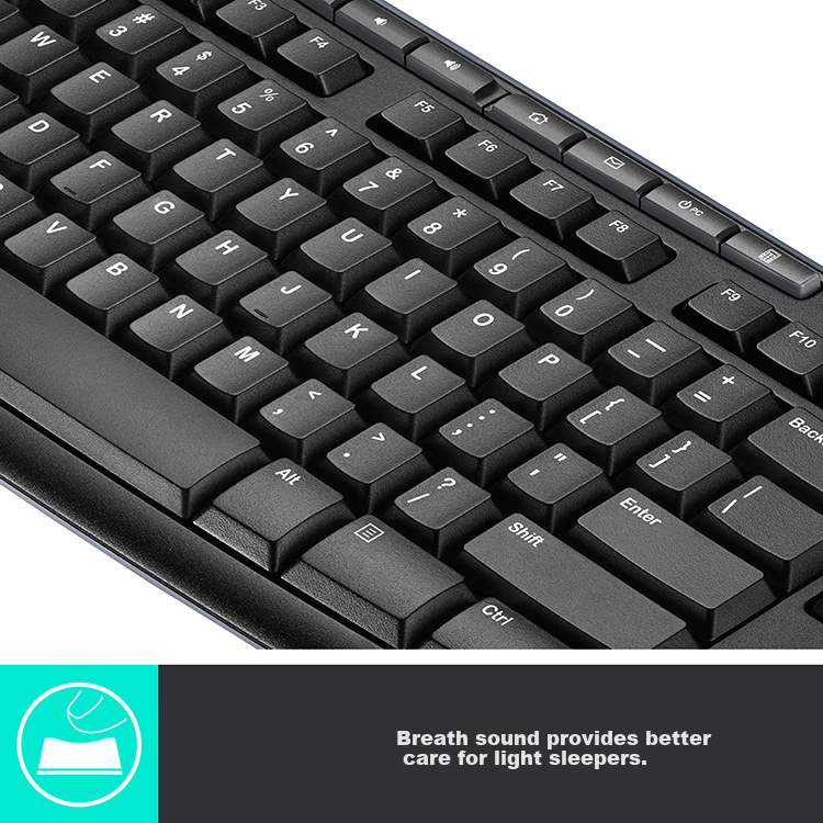 Logitech MK270 Wireless Keyboard And Mouse Combo, Office Keyboard And Mouse Set, Full Size, Black, Self-Operated, with Wireless 2.4G Receiver 1