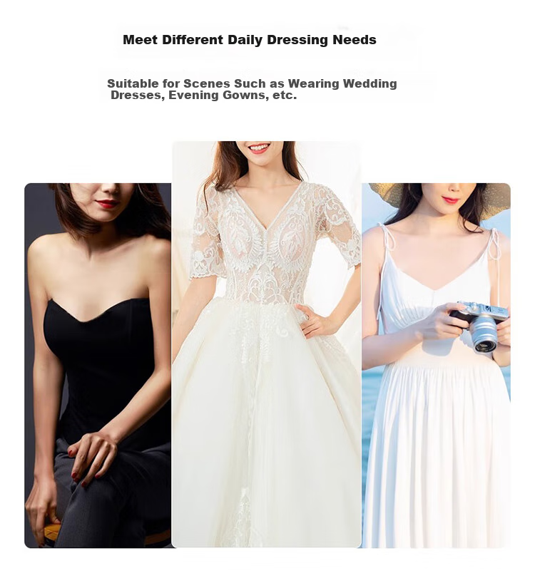 MiiOW Invisible Bra for Women, Push-Up And Lift, Breast Pads for Wedding Dresses, Breathable Seamless Formal Wear, Nipple Covers, Waterproof And Anti-Exposure 3