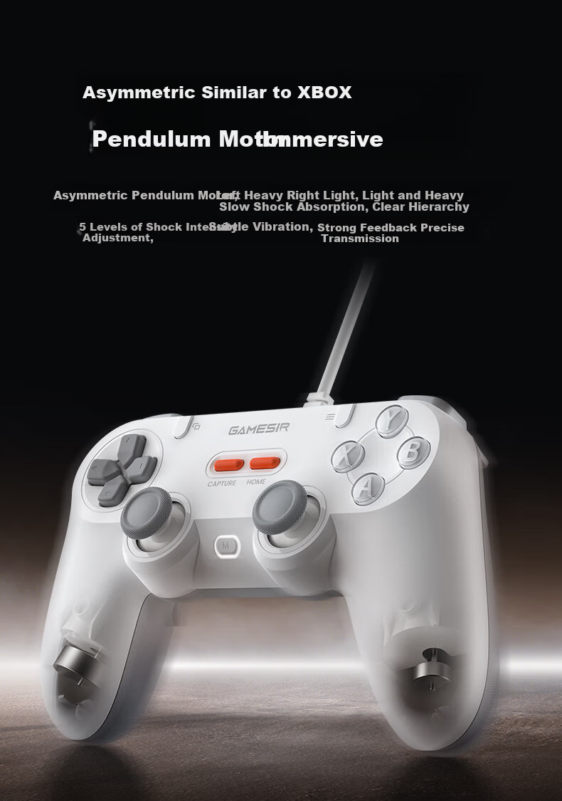 GAMESIR Linghu Symmetrical Architecture Switch2 Game Controller PC Computer Steam Wired Controller for NS Mobile TV Black Myth: Wukong Shooting Racing Fighting Two-Player Formatio 11