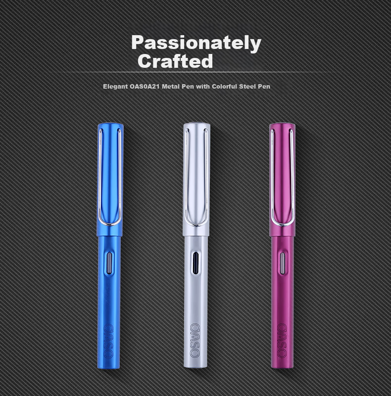 [New Year Gift] OASO Fountain Pen Gift, Cherry Blossom Pink Dual Nib Gift Box Set, 0.38mm And 0.5mm Nib, Business Office Student Gift 1