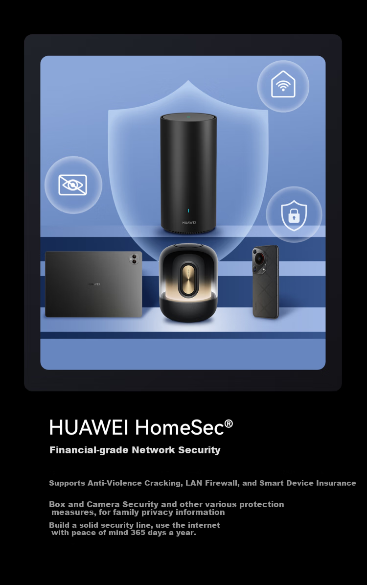 HUAWEI Router X1 with Built-In Star Flash Gateway, 11 Antenna Array, Wi-Fi 7 Router, Gigabit Wall-Penetrating, Whole-House Coverage, Supports Pura 90 WiFi7+ Acceleratio 7