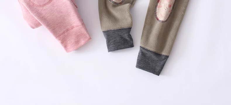 Dingguagua Children's Thermal Pants Girls Autumn Winter Fleece Thickened School Uniform Inner Wear Autumn Trousers Girls Inner Layer Pants for Older Kids 9