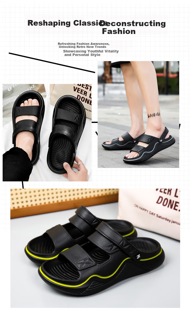 TonLion Men's Sandals, Outdoor Casual Dual-Use Sandals And Slippers, Men's Outdoor Water-Friendly Beach Sandals 3