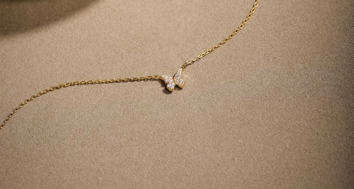 Arsis Silver Jewelry Lucky Charm Star Butterfly Collarbone Chain Necklace for Women, Original Design Necklace, Gift for Girlfriend 4