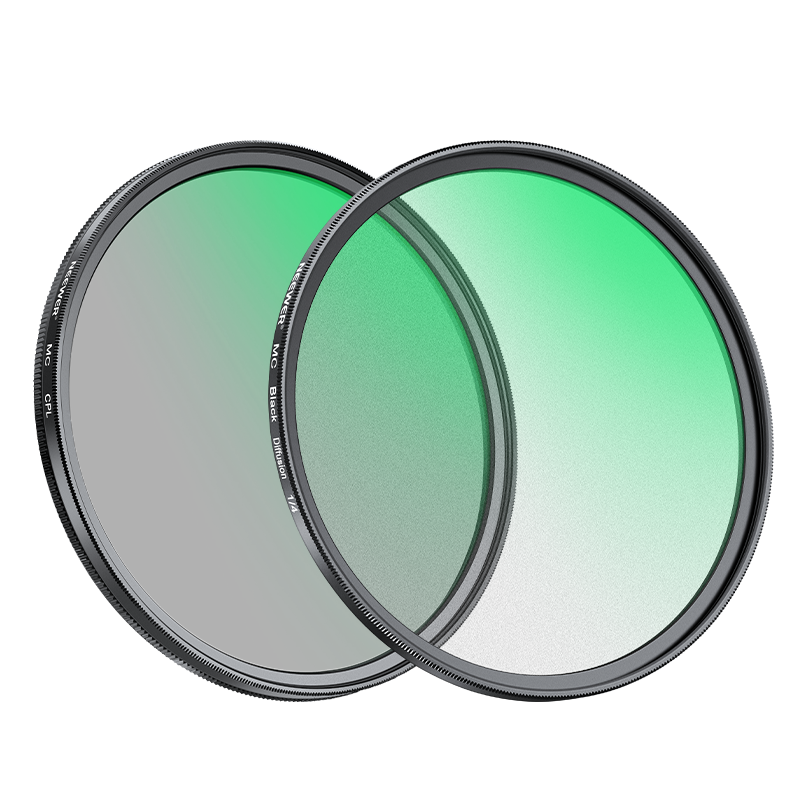 NEEWER CPL&1/4 Black Soft Filter, Soft Light Filter Beauty Mirror Soft Focus Filter Diffusion Filter for Mirrorless And DSLR Cameras, 1/4 Black Soft Filter for Portraits And Human Lighting, Matte 67MM