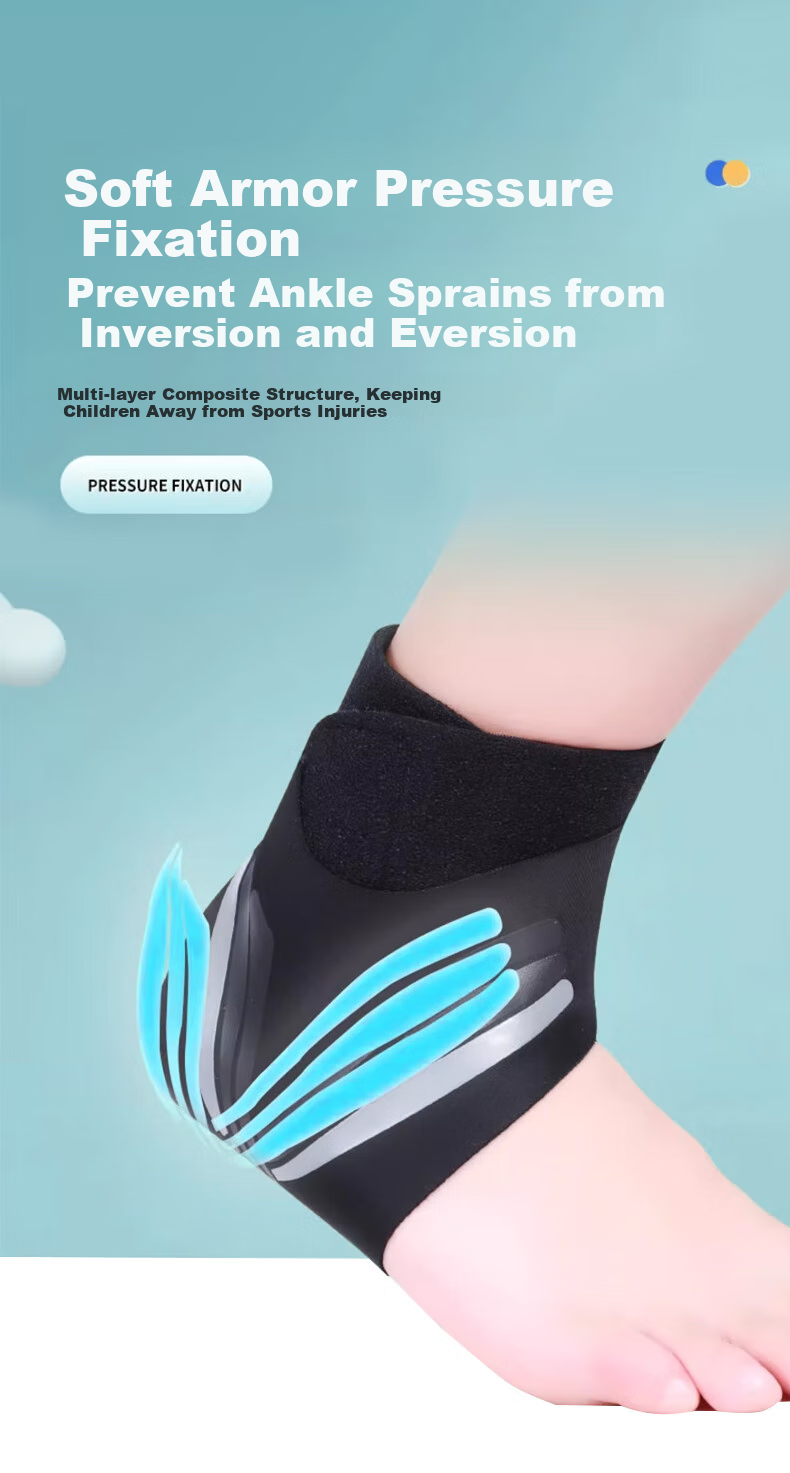 Chidong Children's Professional Ankle Brace, Sports Ankle Sprain Recovery Fixation Device, Anti-Sprain Foot Joint Protector, Lightweight And Thi 6