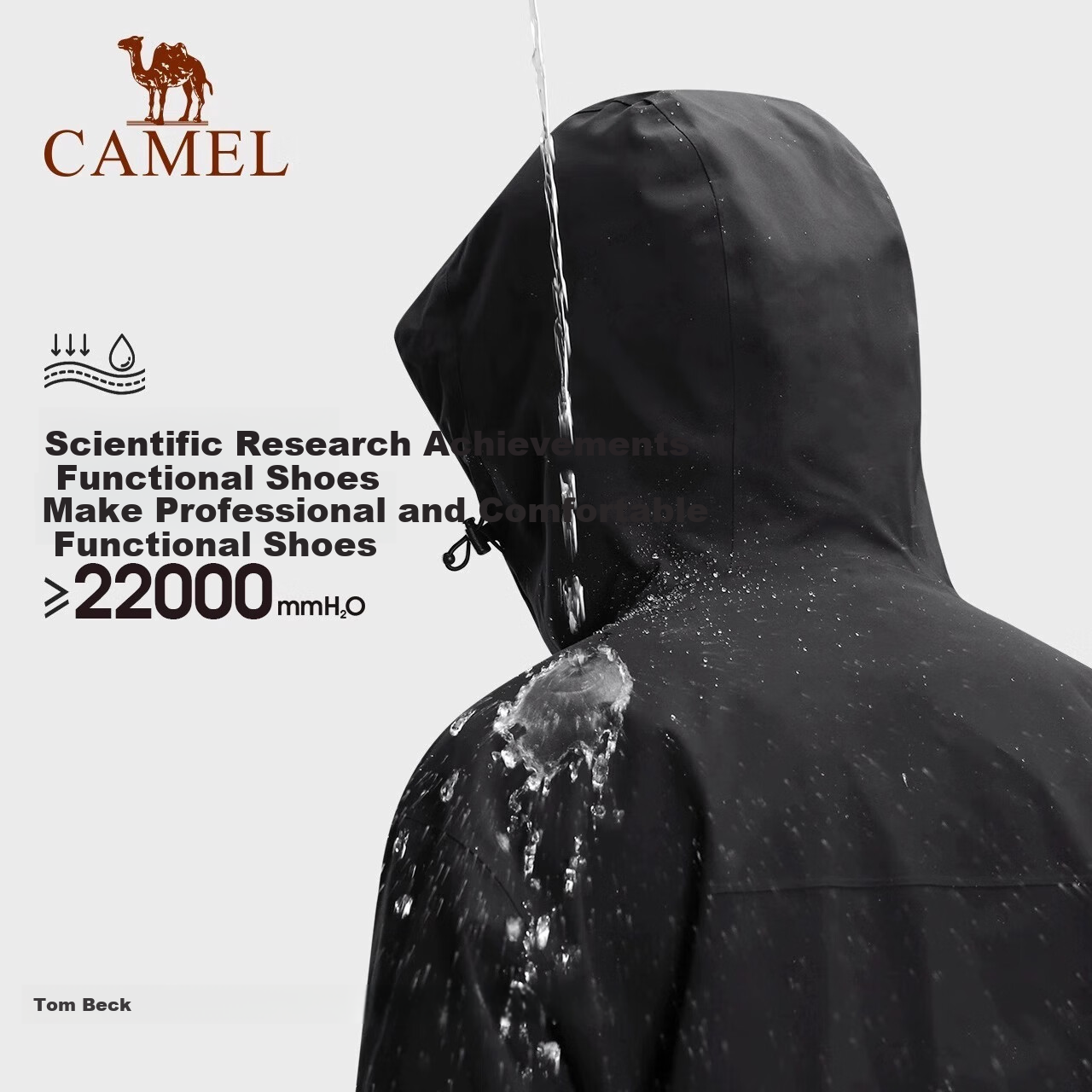 CAMEL North Wind Jacket Three-In down Inner Liner, Windproof And Waterproof Mountaineering Suit A23CF00138FD L