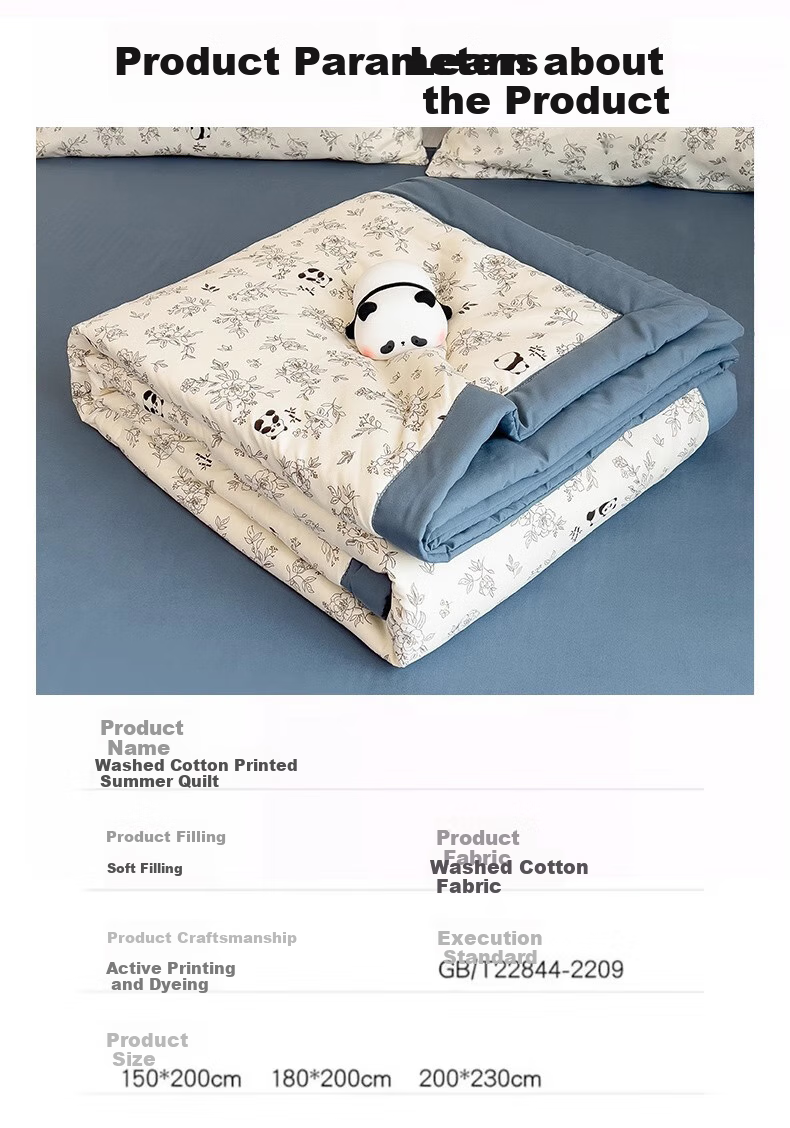 Wuyinliangpin Children's Summer Cooling Quilt, Air Conditioning Blanket, Baby Class A Soybean Kindergarten Nap Quilt, Garden Style, 100x150cm 16