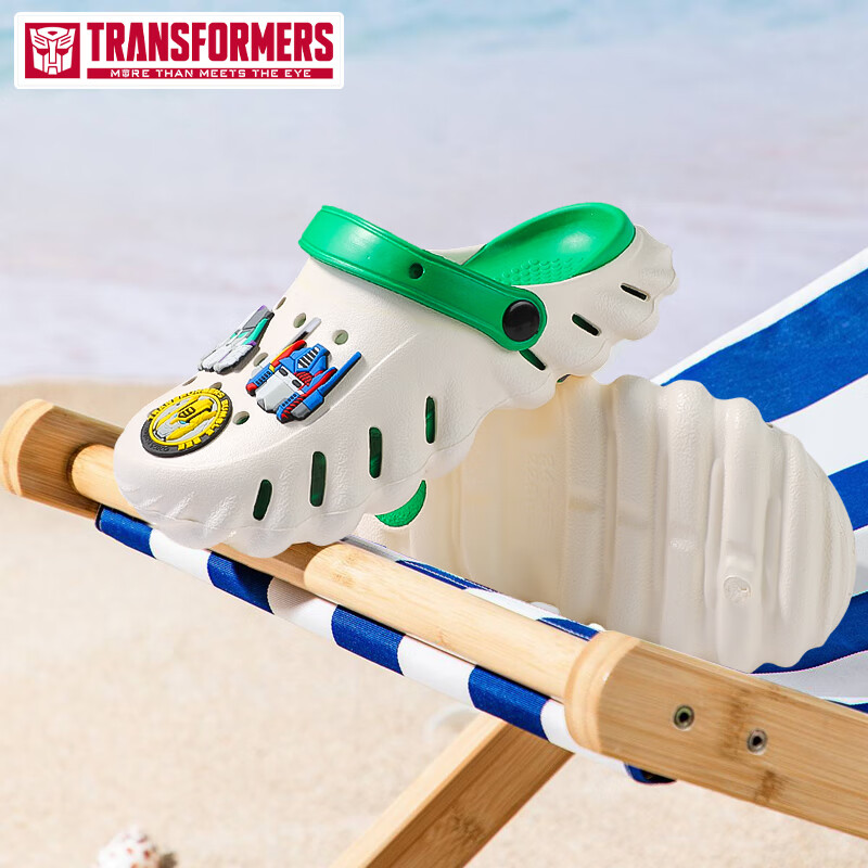 Детские тапочки-сандалии TRANSFORMERS для мальчиков и девочек, детские клоги с цветочным принтом, размер 34/35