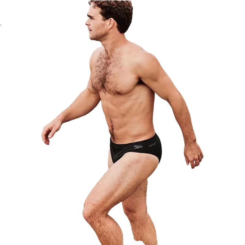 Мужские плавки Speedo ECO Series, черные, размер 32, с защитой от хлора и УФ-излучения, модель "Triangle Swim Trunks"