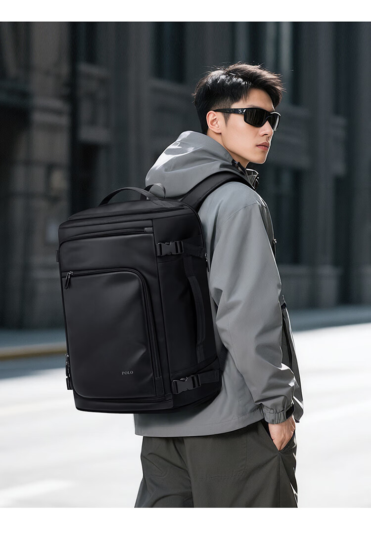 POLO Travel Bag, Men's Luggage Backpack with Separate Shoe Compartment, 17.3-Inch Laptop Bag, Expandable Capacity, Water-Resistant Backpack 1