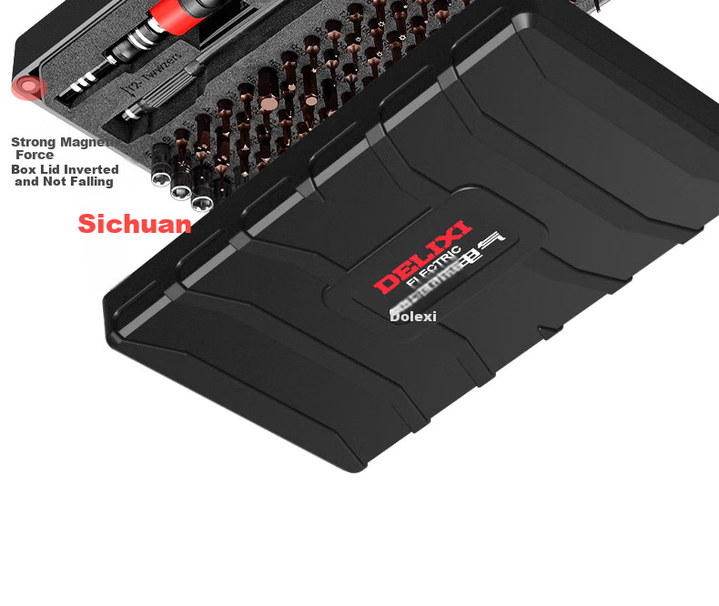 DELIXI ELECTRIC Screwdriver Set, Strong Magnetic Household Multi-Functional Screwdriver Kit, 107 Pieces Set DH-107 20