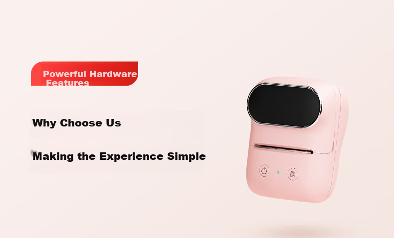 YCN M108 Pink Jewelry Price Tag Printer for Accessories, Clothing, Food, Gold, Smart Thermal Handheld Portable Adhesive Labels for Earrings And Necklaces 4