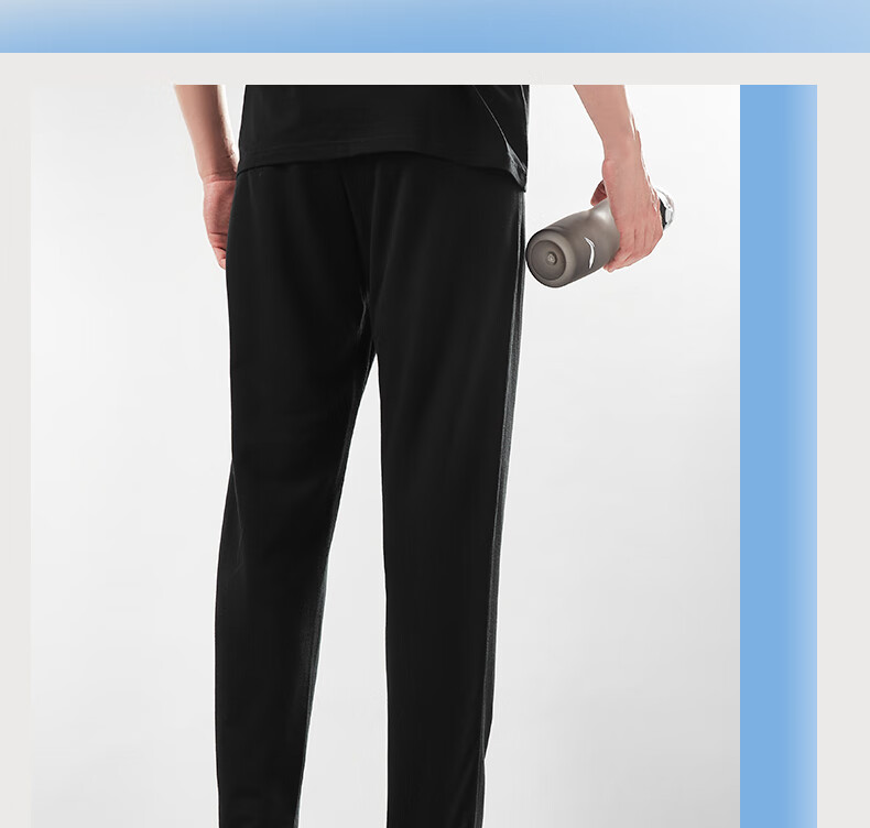 Li-Ning Sports Pants, Straight-Leg Men's Cotton-Feel Comfortable Sweatpants, Knitted Comfortable Versatile Casual Sweatpants, Sports Running Pants for Me 8