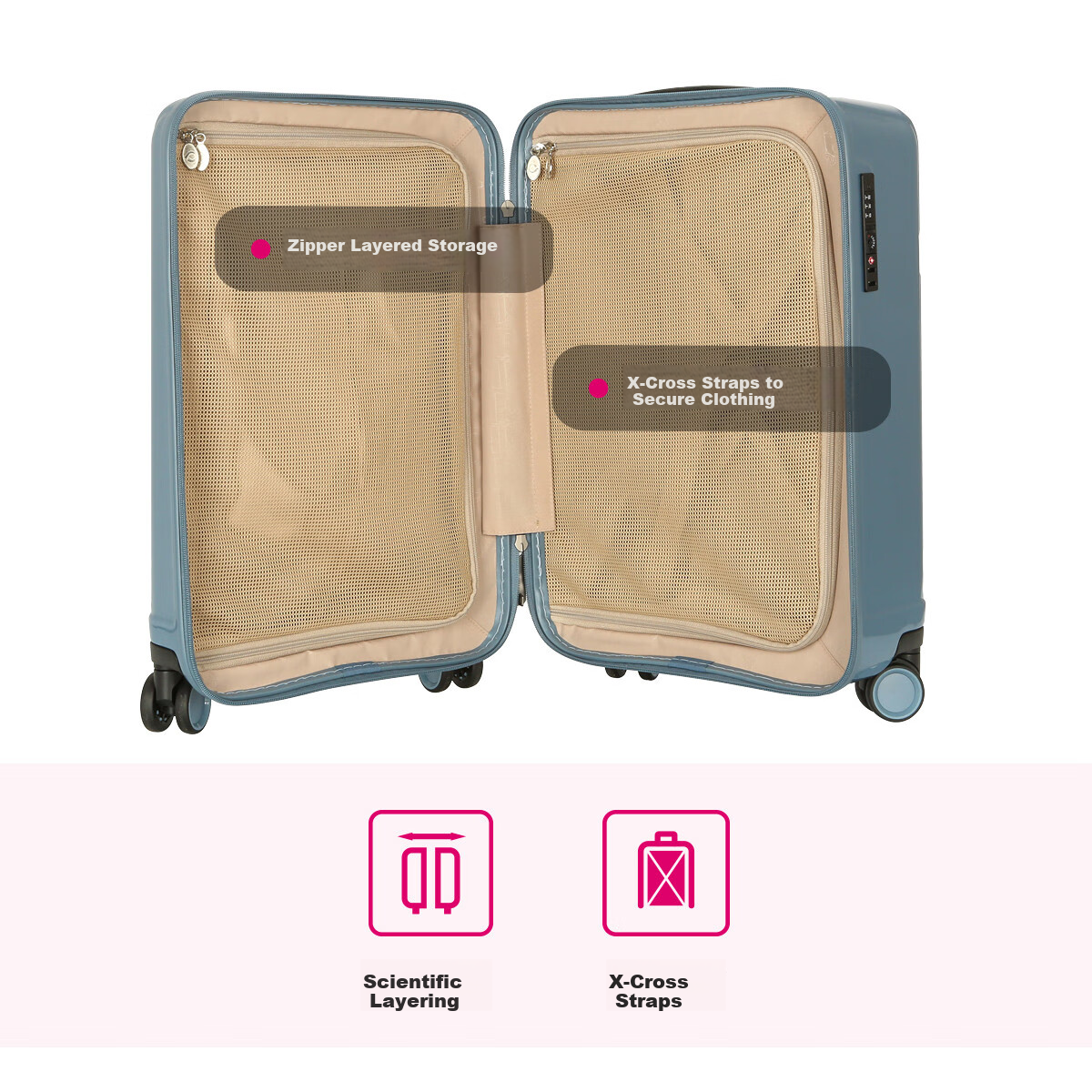Diplomat Large Capacity 28-Inch Suitcase with Password Lock for Men And Women, Travel Luggage TC-20094 Teal Gree