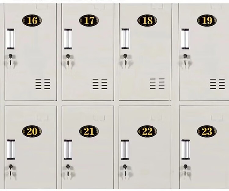Yiju Changning Acrylic Number Stickers Table Number Box Door Sign Storage Cabinet Label Black with Pattern 8*5cm 2