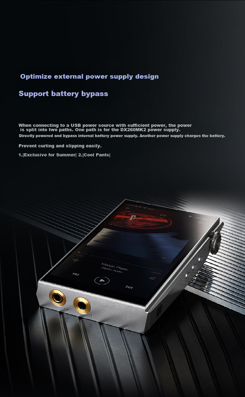 IBasso DX260MK2, HIFI Android Audiophile-Grade Decoder, DSD Lossless Music Player, MP3 Silver Blue 11