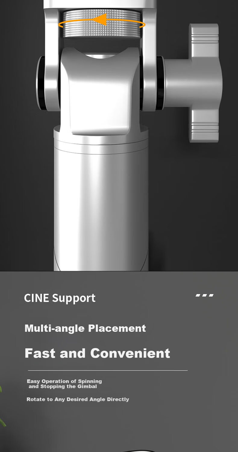 CINE Projector Stand Home Bedside No Drilling Required Desktop Tripod Bracket Compatible with XGIMI, JmGO, Dangbei, Xiaomi, Huaqiu, Xiaoming Projectors Storage Rack PB13-20 Silver 4